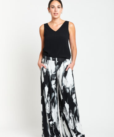 Cityscape Pleat Palazzo Pant