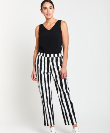 Painterly Straight Leg Pant