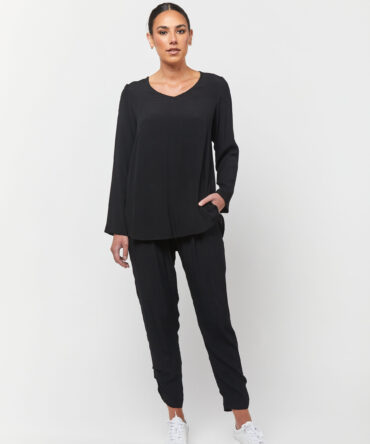Silhouette V Neck Top