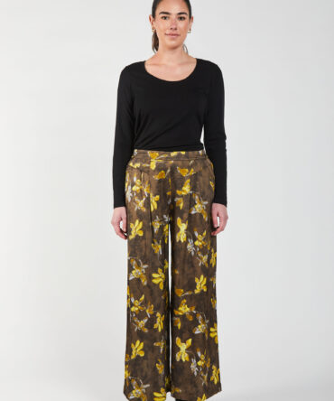 Wild Orchid Pleat Palazzo