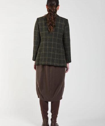 Aqua Twill Midi Dress