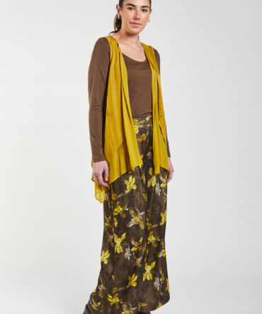 Wild Orchid Pleat Palazzo