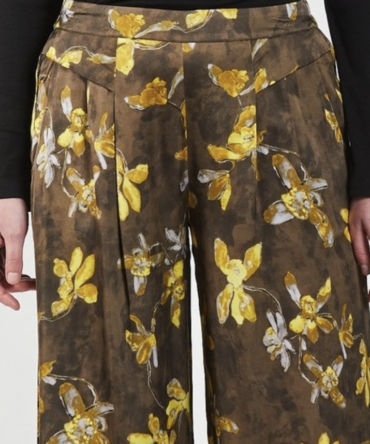 Wild Orchid Pleat Palazzo